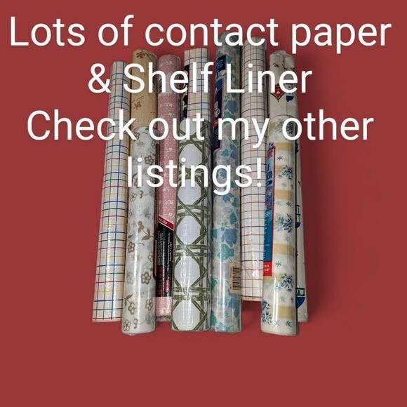 Vintage 80s rainbow striped contact paper NIP - Picture 2 of 9